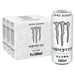 Monster EnergyDrink Zero Ultra, Sugar Free Energy Drink, 16 Fl Oz